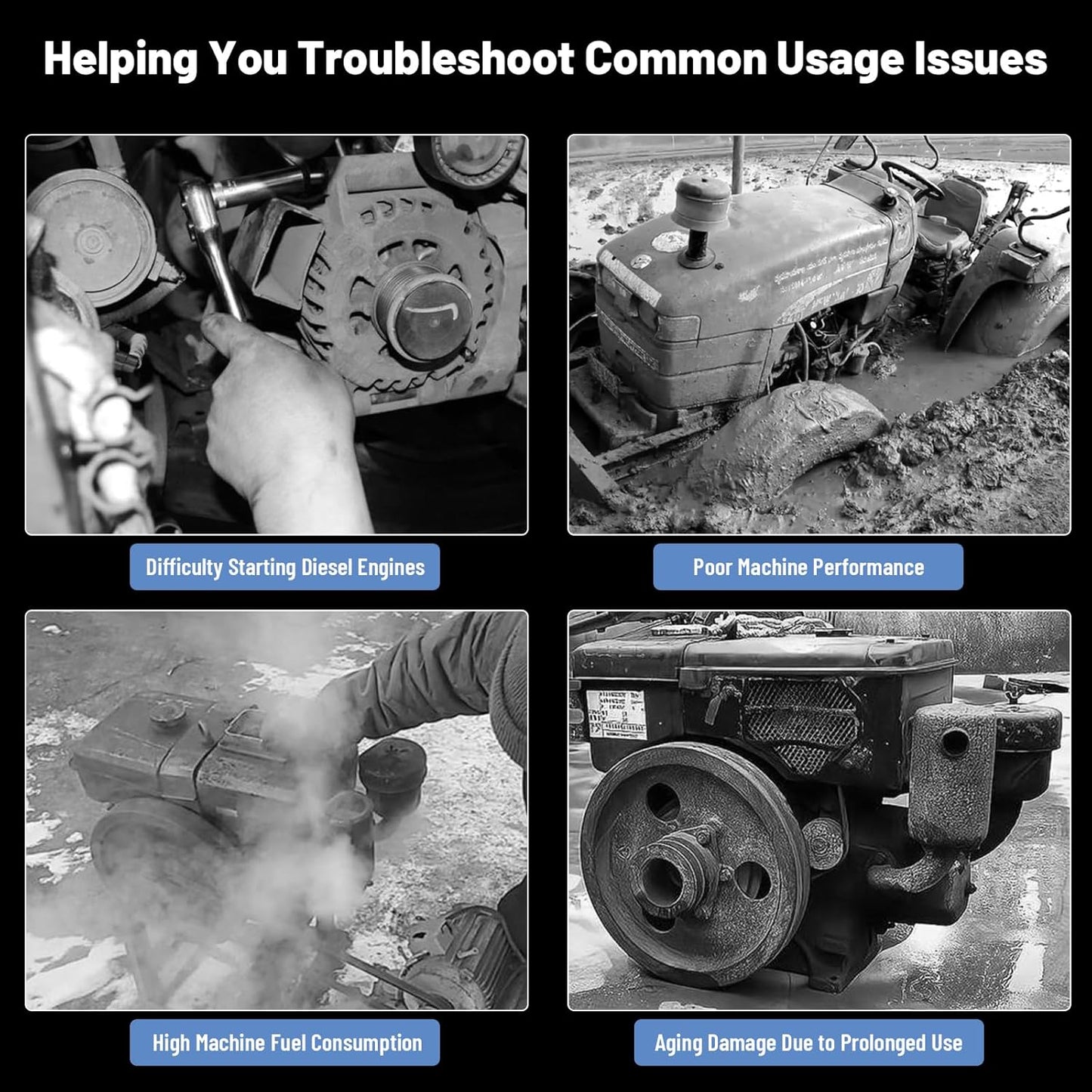 Go Kart Motor Engine Diesel Engine 3HP 196CC 4 Stroke Single Cylinder Air Cooled Diesel Motor Manual Recoil Start Horizontal Shaft Engine Go Kart Lawn Mower Generator Wood Splitter