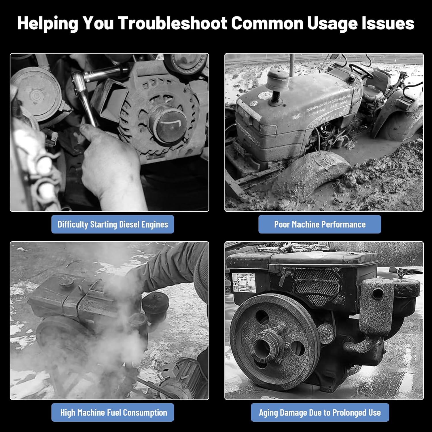 Go Kart Motor Engine Diesel Engine 3HP 196CC 4 Stroke Single Cylinder Air Cooled Diesel Motor Manual Recoil Start Horizontal Shaft Engine Go Kart Lawn Mower Generator Wood Splitter