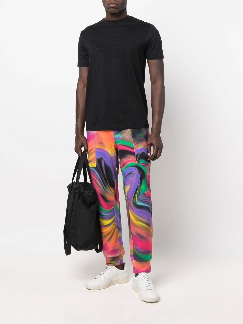 Emporio エンポリオアルマーニロゴコットンTシャツ - Image 6