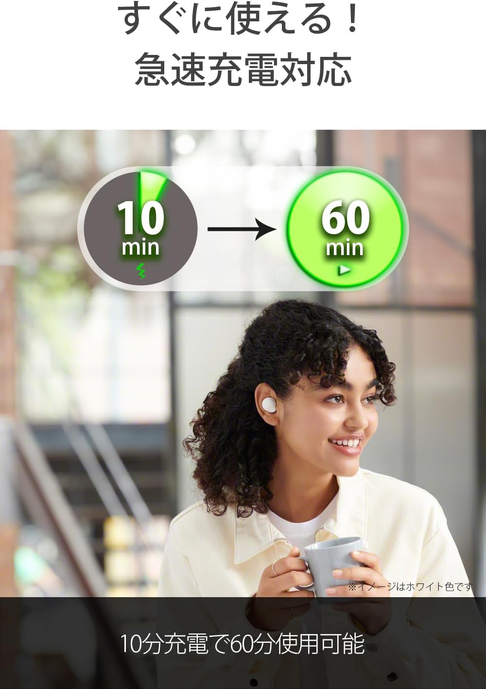 Sony WF-C500 WF-C500 Fully Wireless Earbuds, Lightweight, Small 0.2 oz (5.4 g), High Precision Call Quality, Easy Pairing, IPX4 Splashproof Performance, Coral Orange WF-C500 DZ