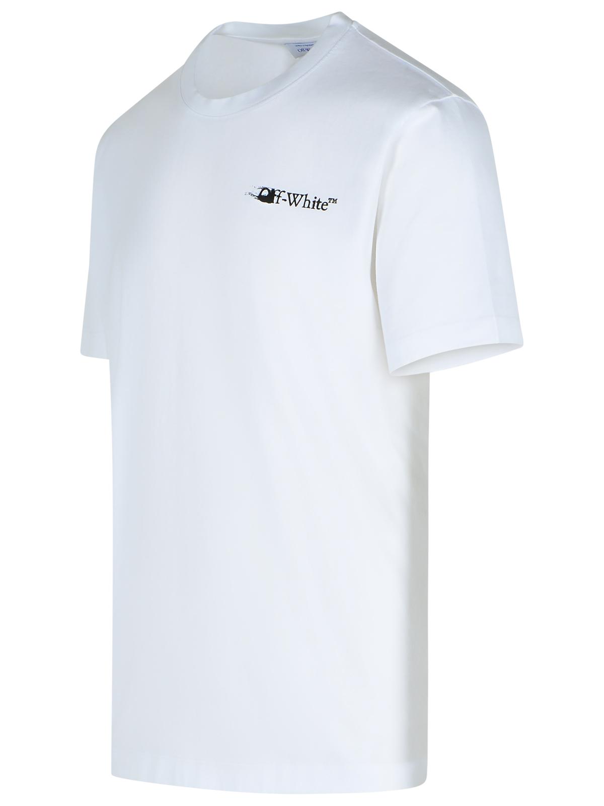 Off Off White 'Ink Arrow' White Cotton T Shirt - Image 6