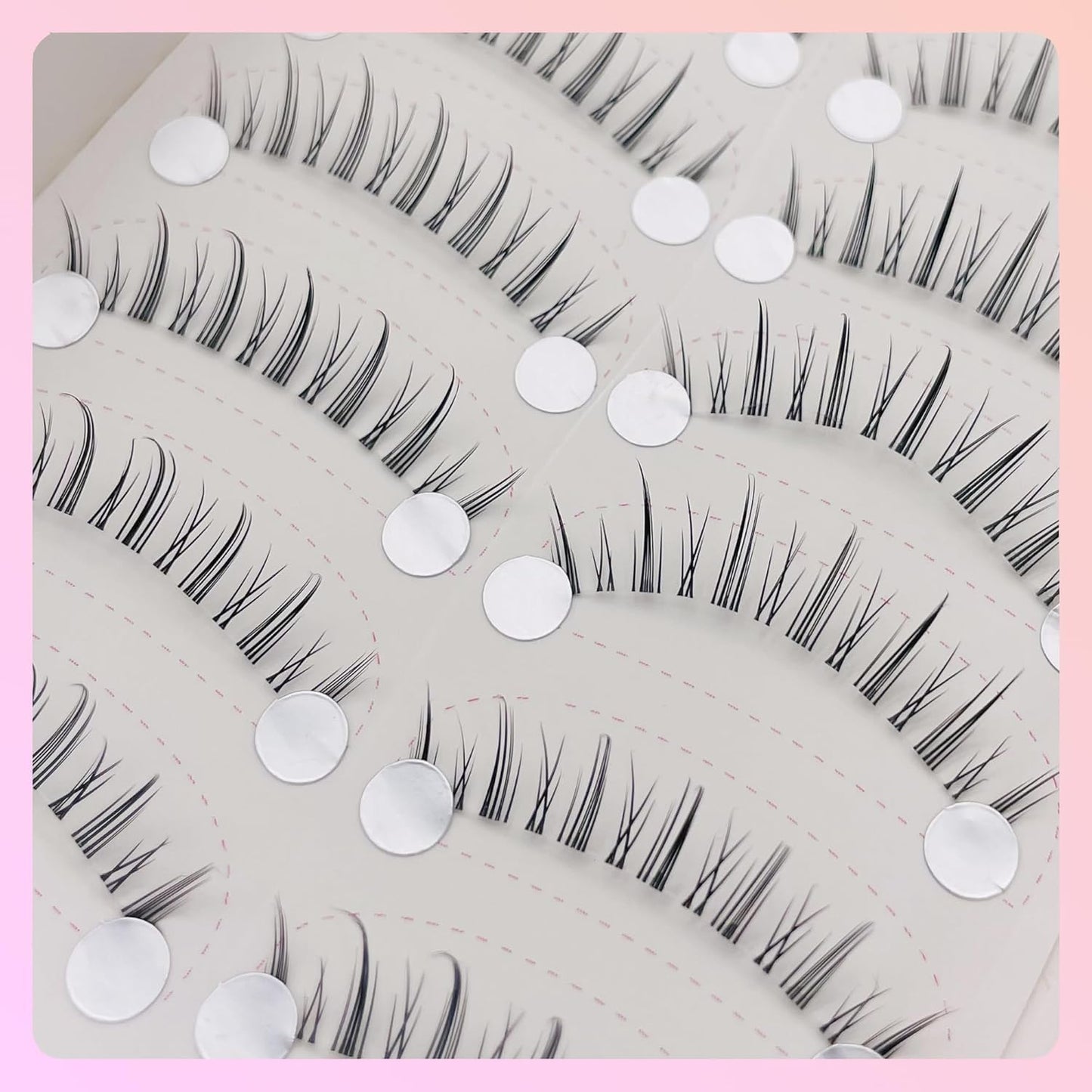10 Pairs False Eyelashes Natural Transparent Axis Bunch Natural [False Eyelashes] - [False Eyelashes] Natural Design - [False Eyelashes Natural] - Natural Eyelashes Effect [False Eyelashes Natural] -