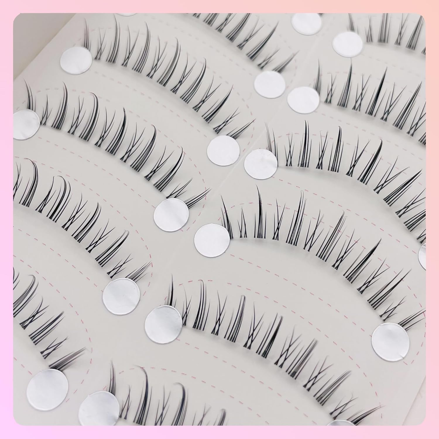 10 Pairs False Eyelashes Natural Transparent Axis Bunch Natural [False Eyelashes] - [False Eyelashes] Natural Design - [False Eyelashes Natural] - Natural Eyelashes Effect [False Eyelashes Natural] -