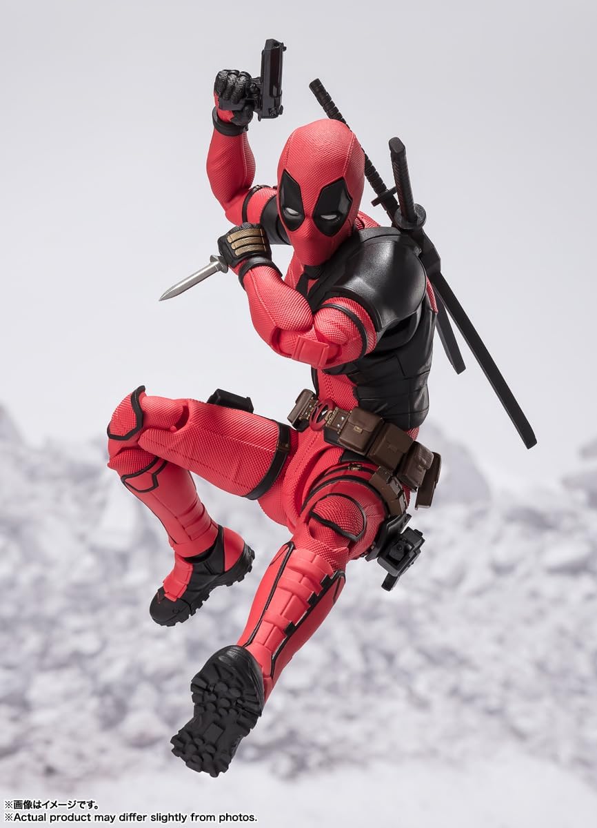 BANDAI SPIRITS S.H. Figuarts Deadpool (Deadpool & Wolverine), Approx. 6.1 inches (155 mm), PVC & ABS, Painted Action Figure