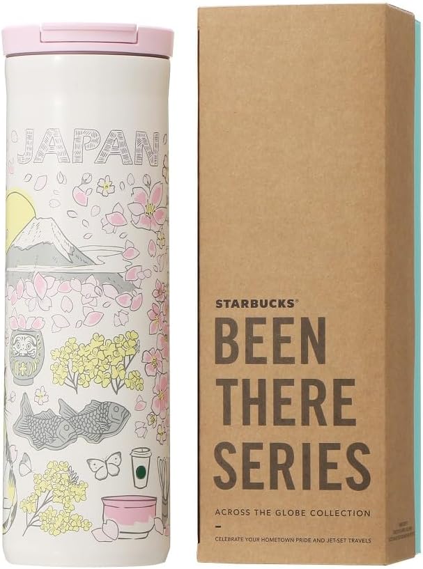 Starbucks Tumbler Japan Limited Edition, Been There Series, Botella de acero inoxidable, Japan SPRING, 16.5 fl oz (16.0 fl oz)