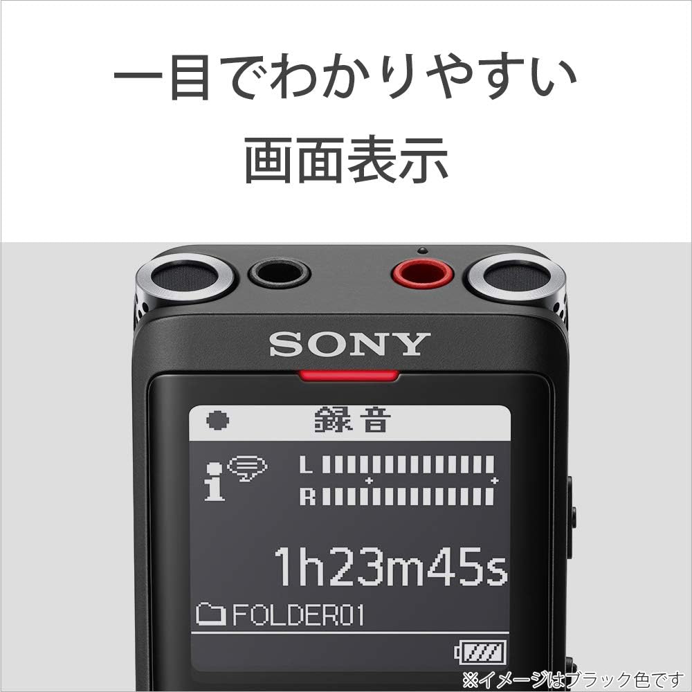 Sony ICD-UX570F N 4 GB Thin and Light / S Microphone System / Up to 22 Hours Continuous Use, Clear Voice Function, Gold