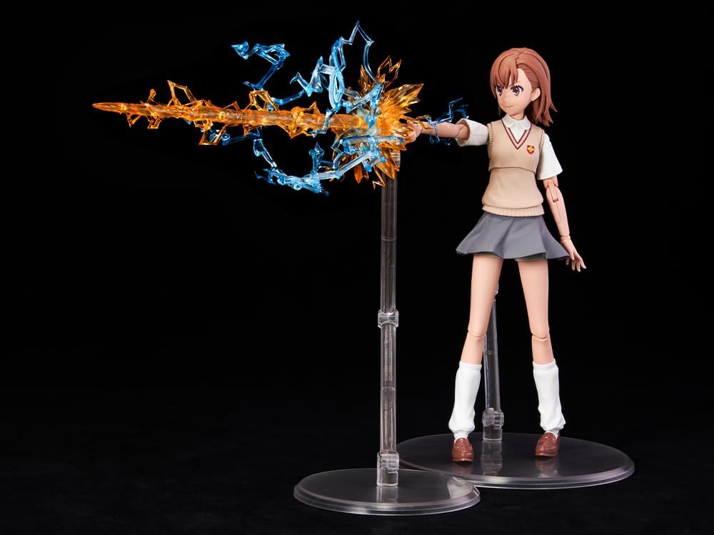 KADOKAWA PLASTIC MODEL SERIES "Toaru Kagaku no Railgun T", Mikoto Misaka, Total Height Approx. 6.4 inches (163 mm), DX Version, Color Coded Plastic Model