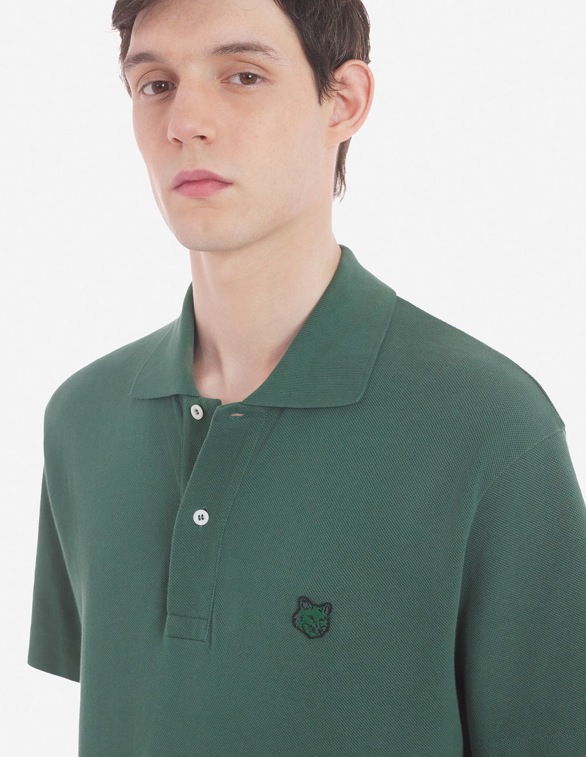 Maison メゾンキツネ 'Tシャツとポロスグリーン - Image 6