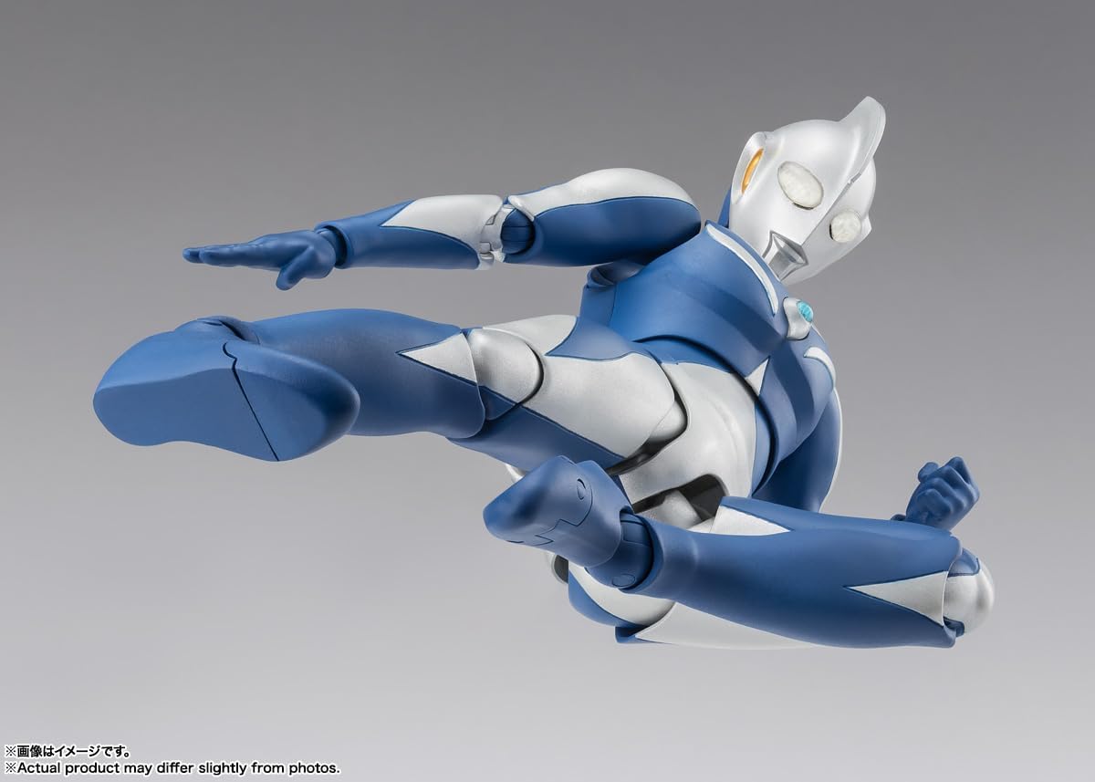 TAMASHII NATIONS S.H. Figuarts Ultraman Cosmos Luna Mode, Approx. 5.9 inches (150 mm), PVC & ABS, Pre-painted Action Figure
