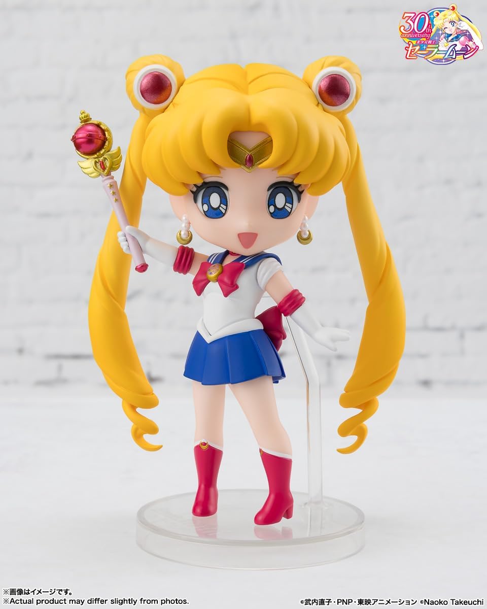 TAMASHII NATIONS Figuarts Mini Sailor Moon R - Crystal Star Compact Edition, Approx. 3.5 inches (90 mm), PVC & ABS Pre-painted Action Figure