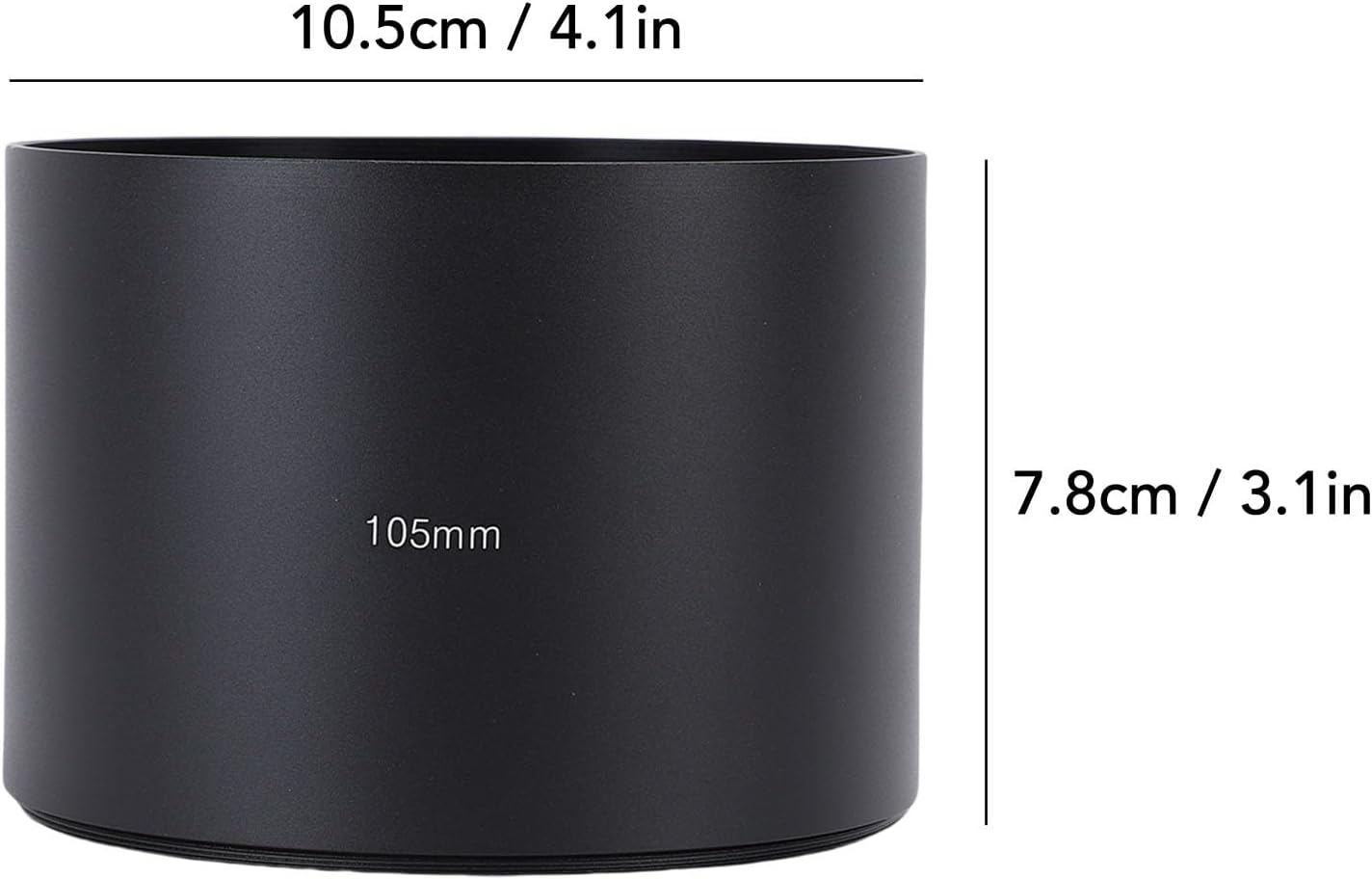 Sxhlseller 105mm Aluminum Alloy Lens Hood Matte Anti-Glare Interior 95mm Thread Mount Shade for DG OS HSM Sport and Telephoto Lens (60-600mm, 150-600mm, 400-800mm)
