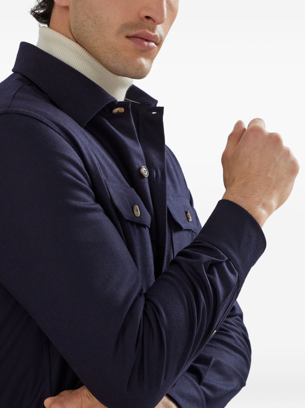 Brunello Brunello Cucinelliウールシャツ - Image 6