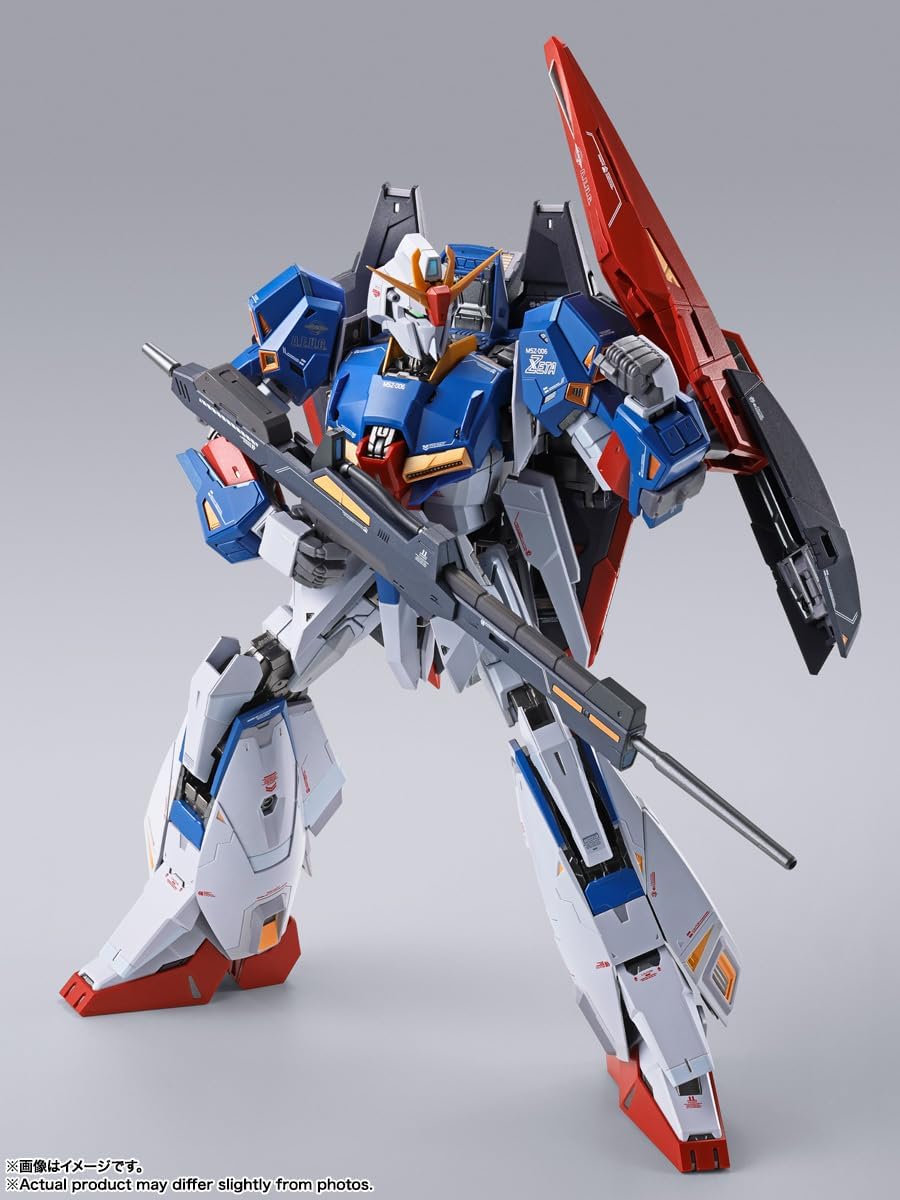 BANDAI SPIRITS METAL BUILD Mobile Suit Z Gundam Zeta Gundam Approx. 7.5 inches (190 mm), PVC & ABS & Die Cast Pre-painted Action Figure