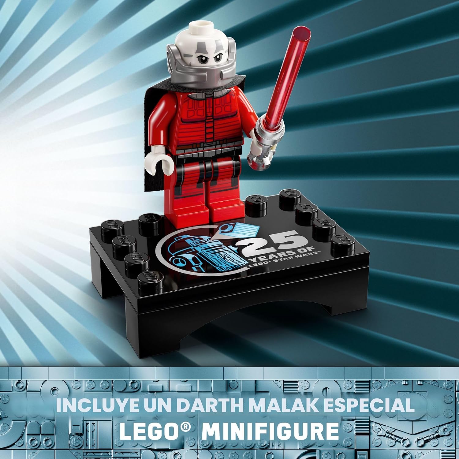 LEGO Star Wars R2-D2 - Juego de juguetes de construcción – Juega o exhibe juguetes de Star Wars para niños y niñas, a partir de 10 años – Ideas de regalo para niños y fans – Incluye 25 aniversario Darth Malak minifigura – 75379