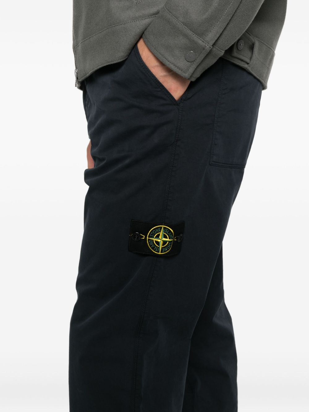 Stone Stone Island ロゴ コットン カーゴ トラウザーズ - Image 6