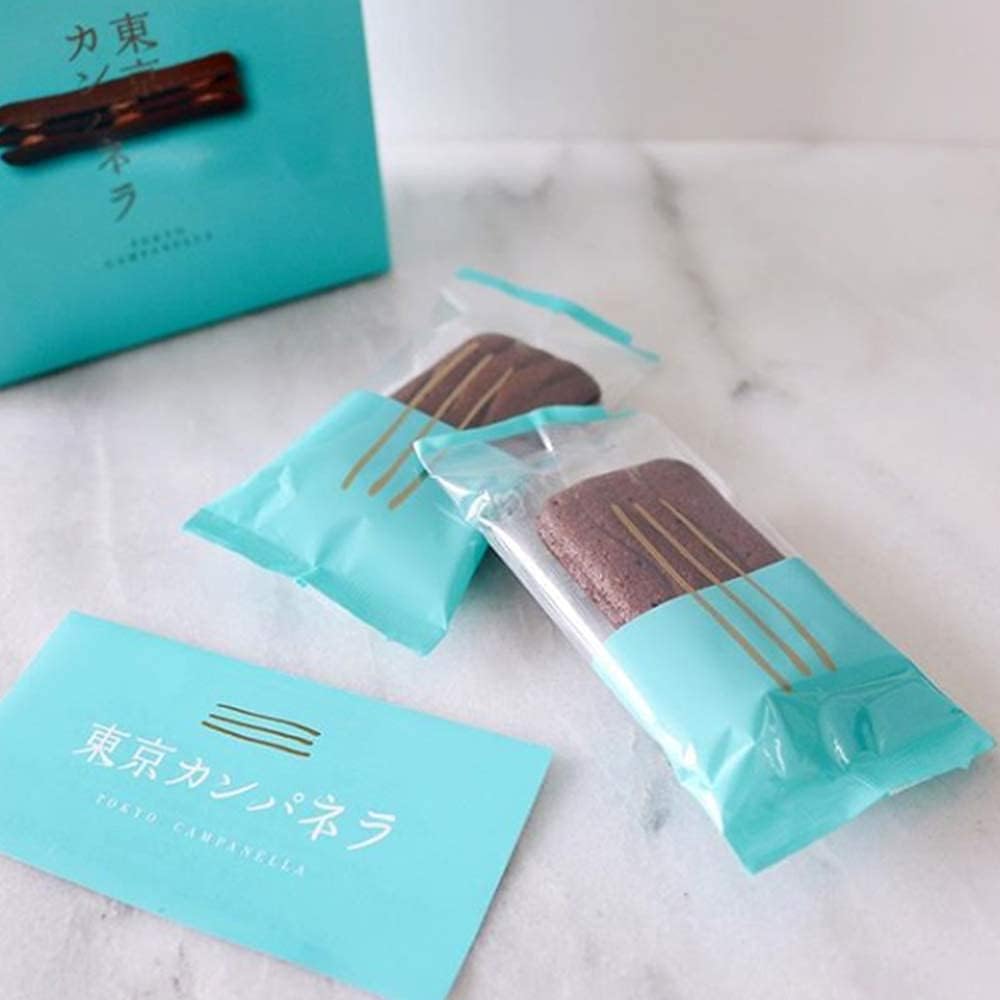 Tokyo Campanella, Chocolate (10 pieces), Individually Wrapped, Tokyo Souvenir, Hand-carried Gift, Confectionery, Popular, Confectionery, Individually Wrapped, Langue de Chat, Souvenir, Campanella