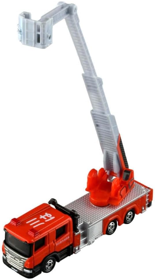 Takara Tomy Tomica Long Type Tomica No. 145 Nagoya City Fire Department 30m-class Advanced Articulated Ladder Truck, Mini Car, Toy, Ages 3 and Up, Boxed, Toy Safety Standard ST Mark Certified Tomica