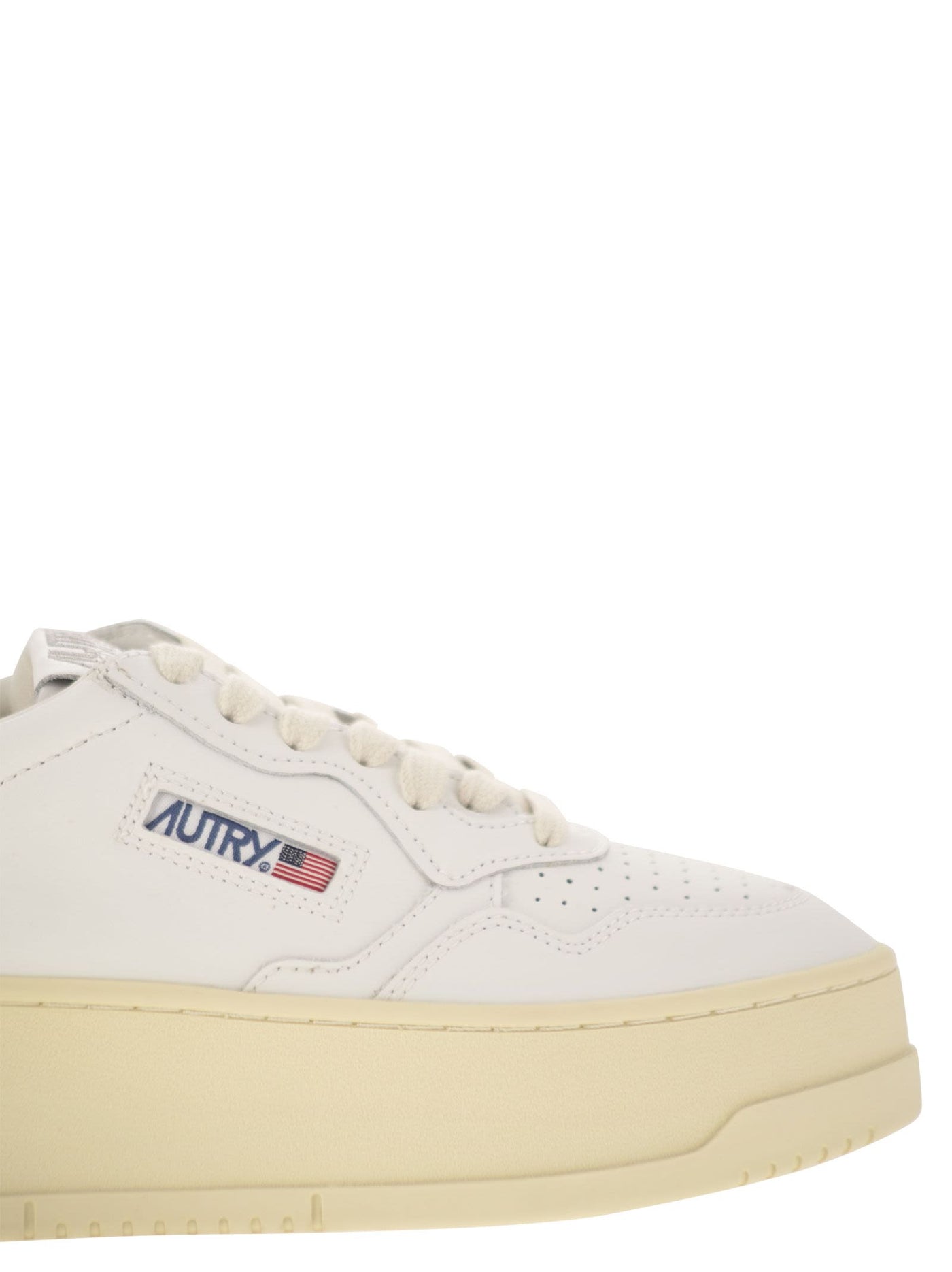 Autry Medalist Platform Leather Trainers - Image 6