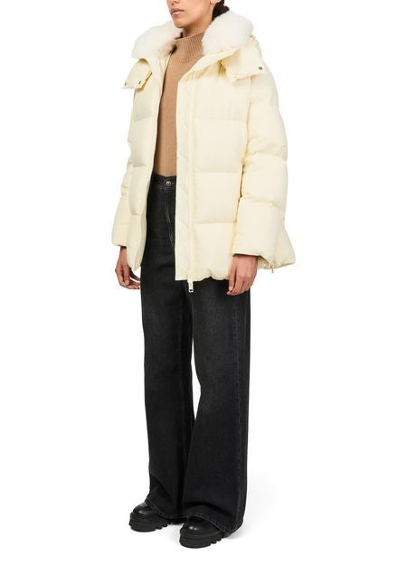 YVES SALOMON Hooded puffer jacket with a fox fur collar - Image 6