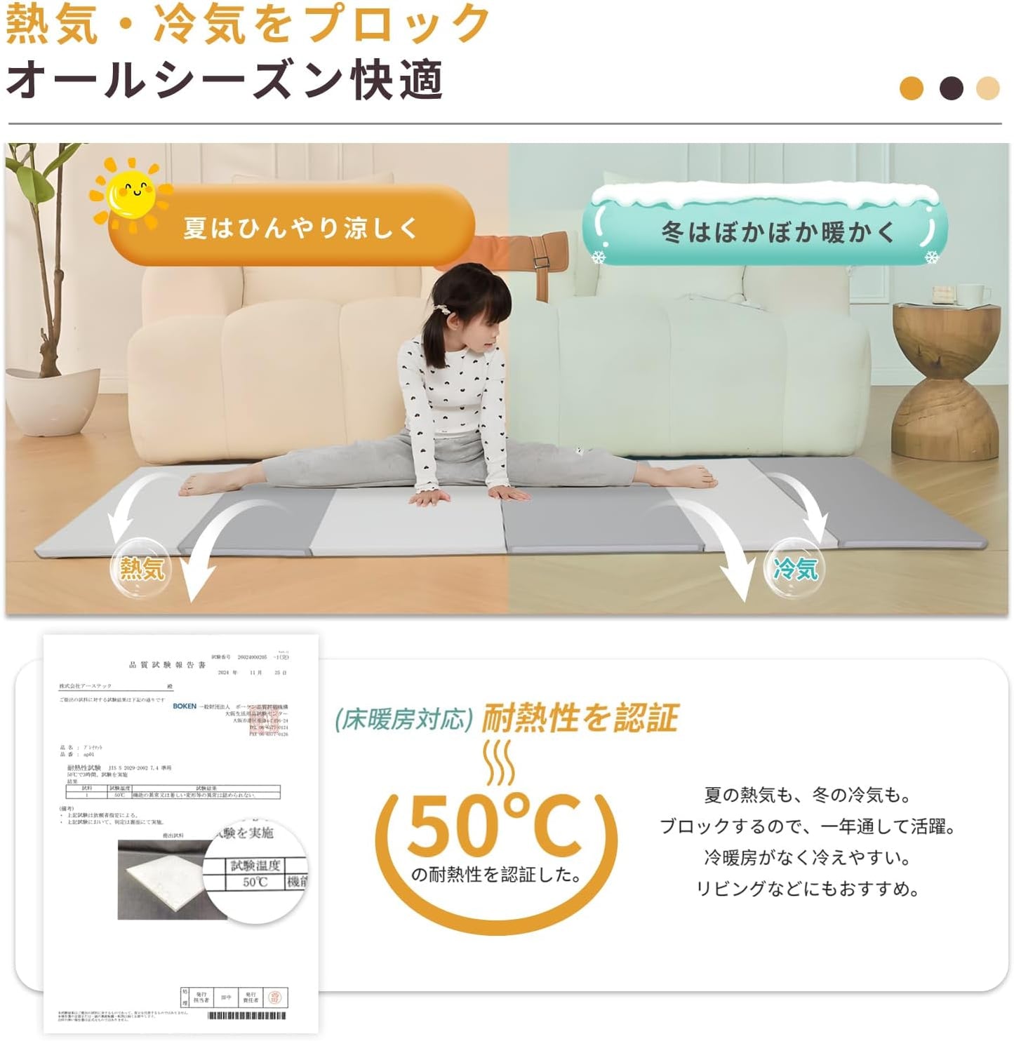 GU MODE Playpen Mat [ruan01] (White)