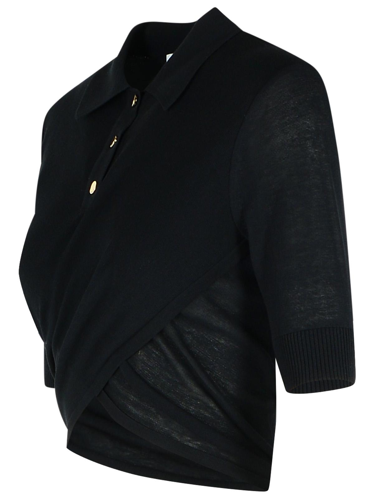 Sportmax SportMax 'Shaker' Black Cotton Seater - Image 6