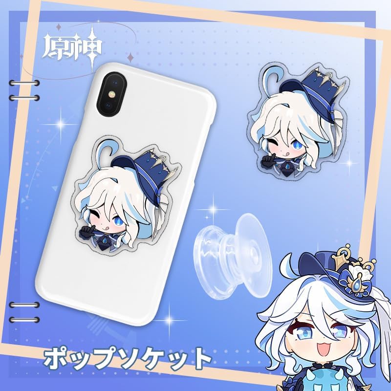 Genshin Impact Furina Goods Water God Lucky Bag Set Badge Acrylic Stand Wall Hanging Birthday Present Gift (Furina)