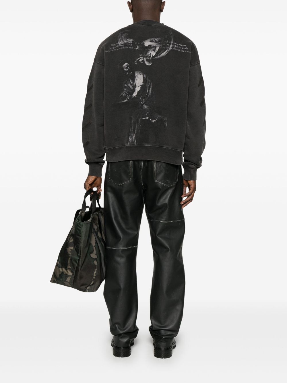 Off Off White Logo Cotton Sweatshirt - Image 6