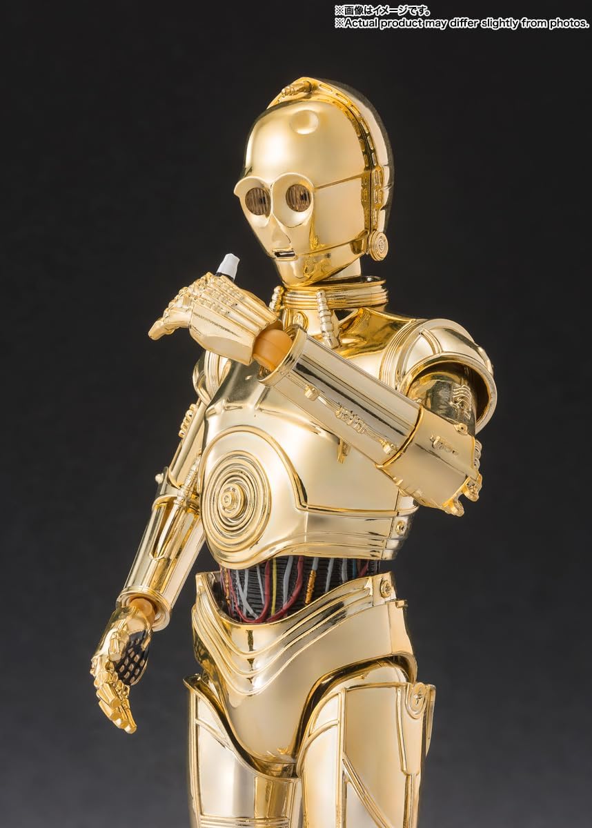 BANDAI SPIRITS S.H. Figuarts Star Wars C-3PO Classic Ver., Approx. 6.1 inches (155 mm), ABS & PVC Pre-painted Action Figure