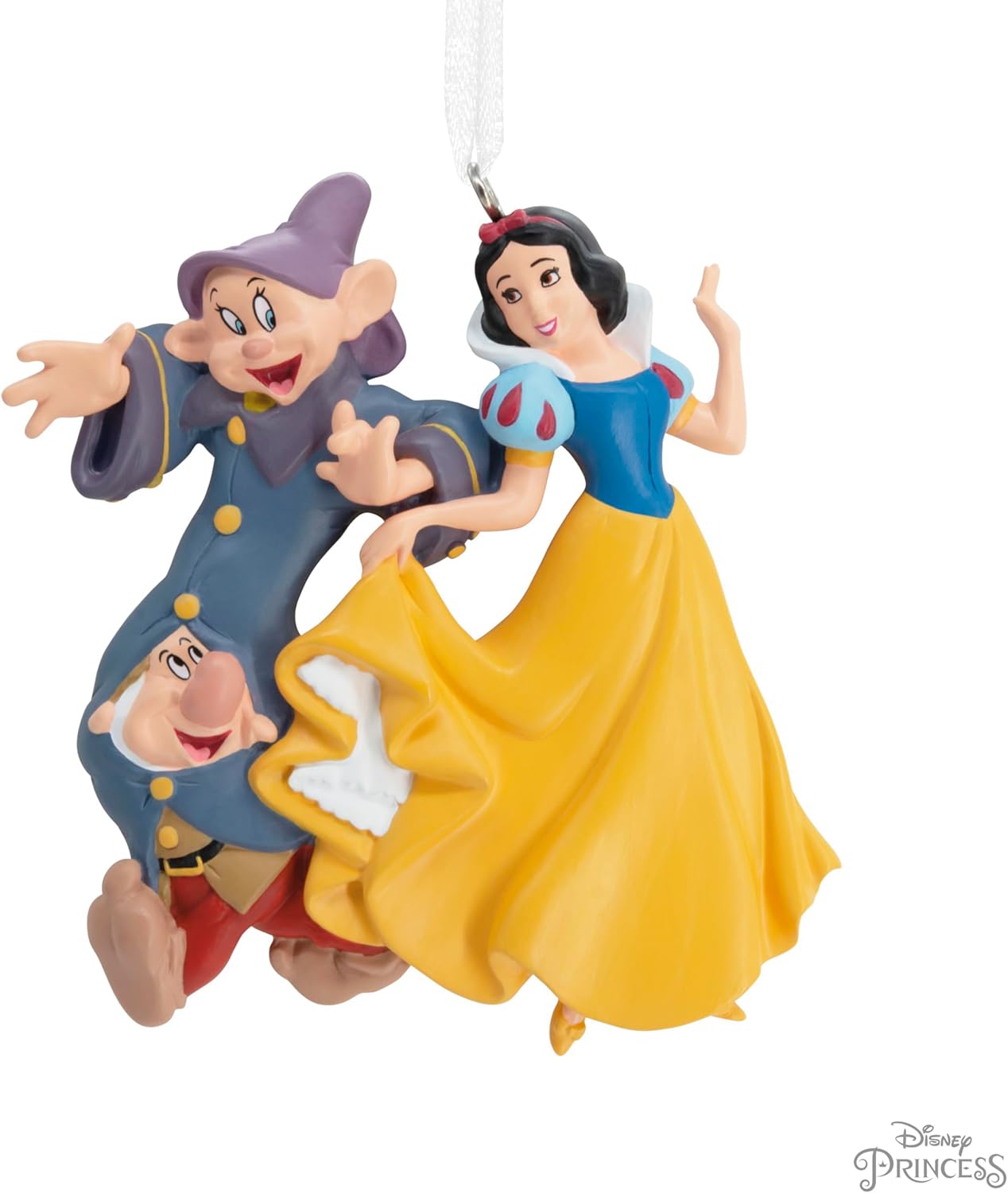 Adorno navideño Hallmark Disney Princess Blancanieves con Dopey y Sneezy