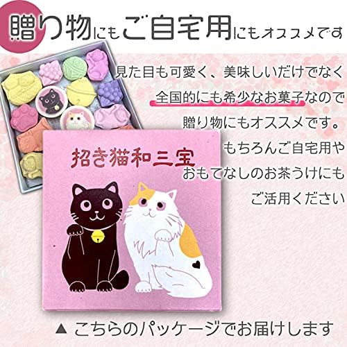 Maneki Neko Wasanpo, Wasanbon Sugar, Dried Sweets, Dried Sweets, Japanese Sweets, Cats, Black Cats, Kuroneko, Maneki Neko, Petite Gift