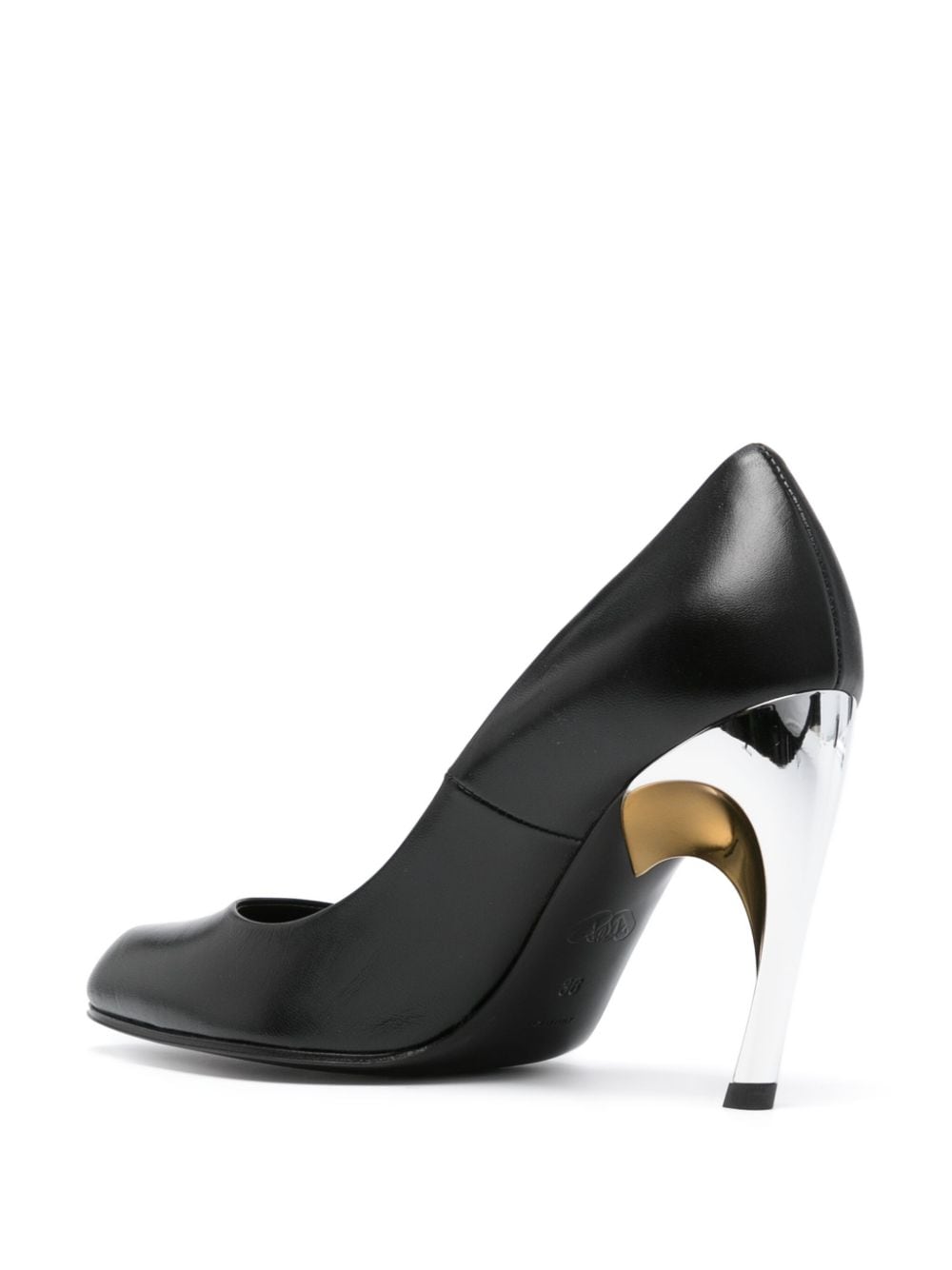 Alexander McQueen アレクサンダー・マック・クイーン・アルマジロ・レザー・ポンプ - Image 6