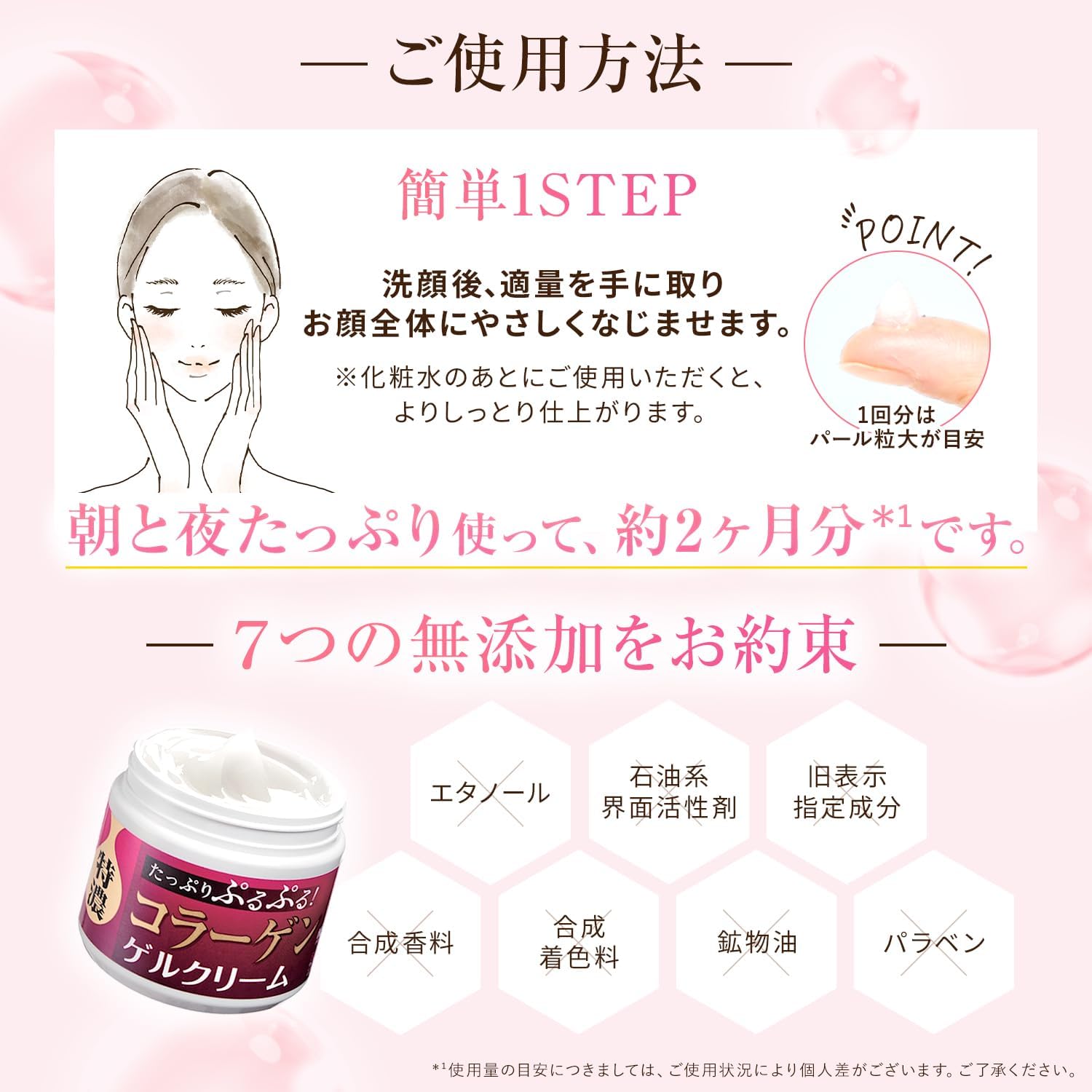 Plenty of Collagen, Plenty of Purupuru! Collagen Gel Cream, 5.3 oz (150 g) / Approx. 2 Months Supply, All-in-One Gel (Made in Japan), Collagen Cream