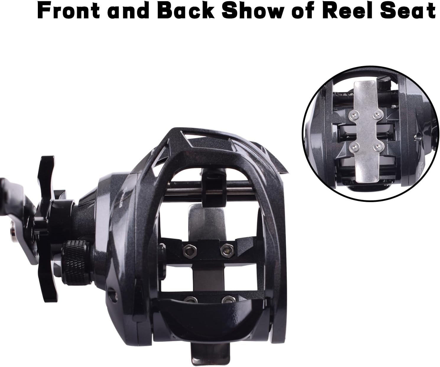 Decrk Saltwater Fishing Baitcasting Reel with Single Handle Drag Force 15kg Ratio 6.4:1 Marine Waterproof Baitcasting Reel