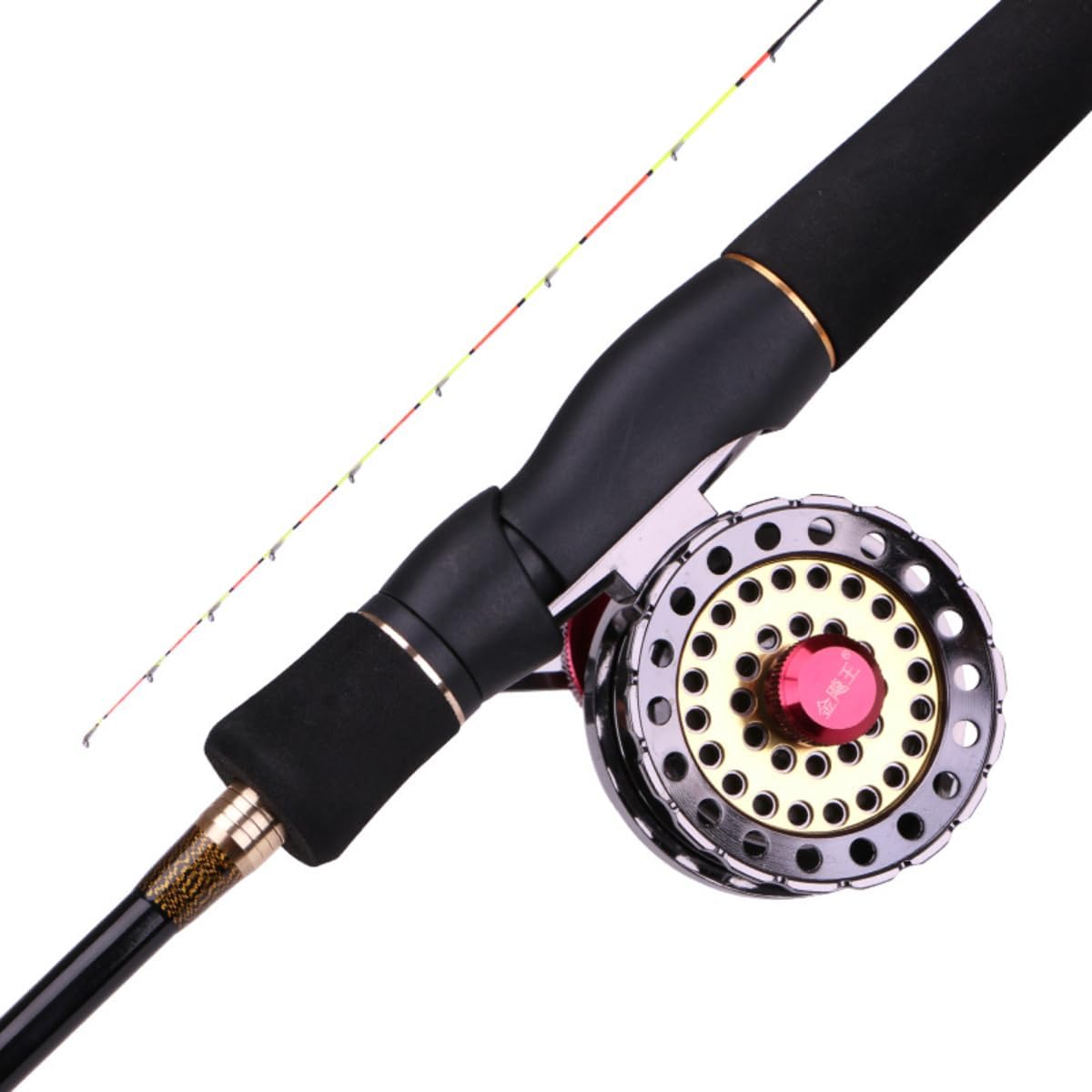 Fishing Rod, Raft Fishing Rod, Casting Rod, Ultra Fine Tip, Micro Lead Titanium Alloy, Soft Tail Valve Lever, Quick, Dragon Pattern, Black Snapper, Raft Fishing, Squid Fishing, Bridge Fishing