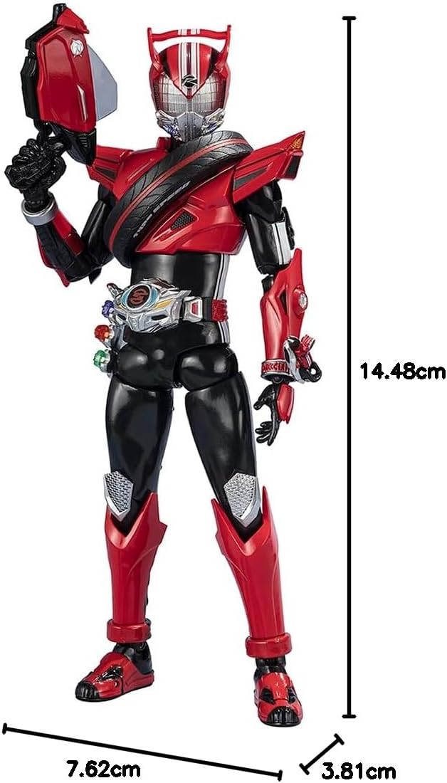 TAMASHII NATIONS S.H. Figuarts Kamen Rider Drive Type Speed Heisei Generations Edition, Approx. 5.7 inches (145 mm), PVC & ABS, Painted Articulated Action Figure
