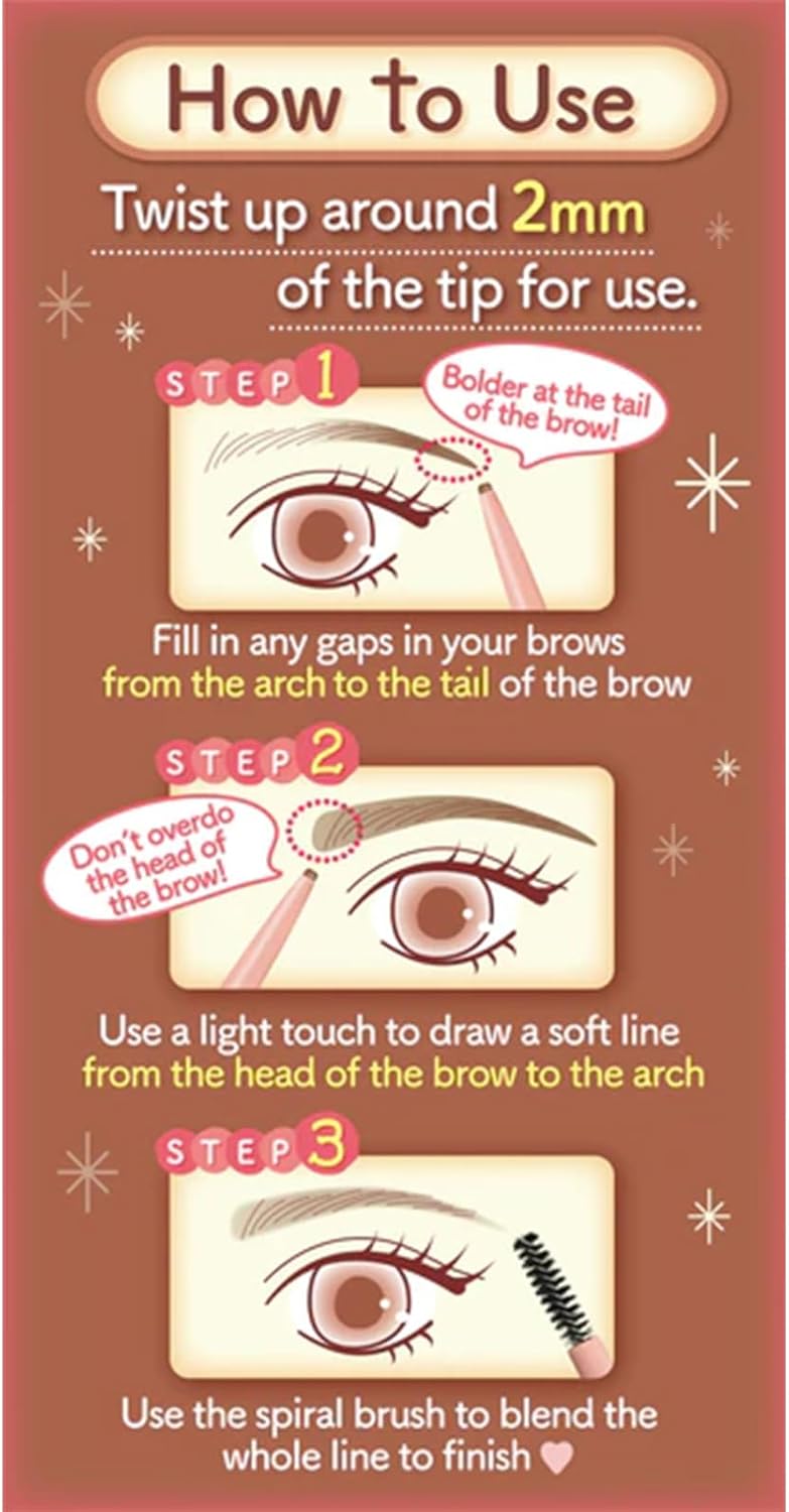 Canmake Perfect Airy Eyebrow 02 02 Natural Brown 0.29g (x1)