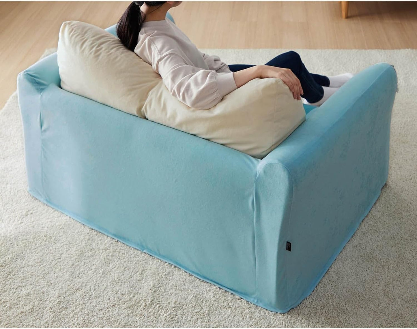 Belle Maison Disney Sofa Bed, Character, Image Sofa Bed, Beauty and the Beast (Navy)