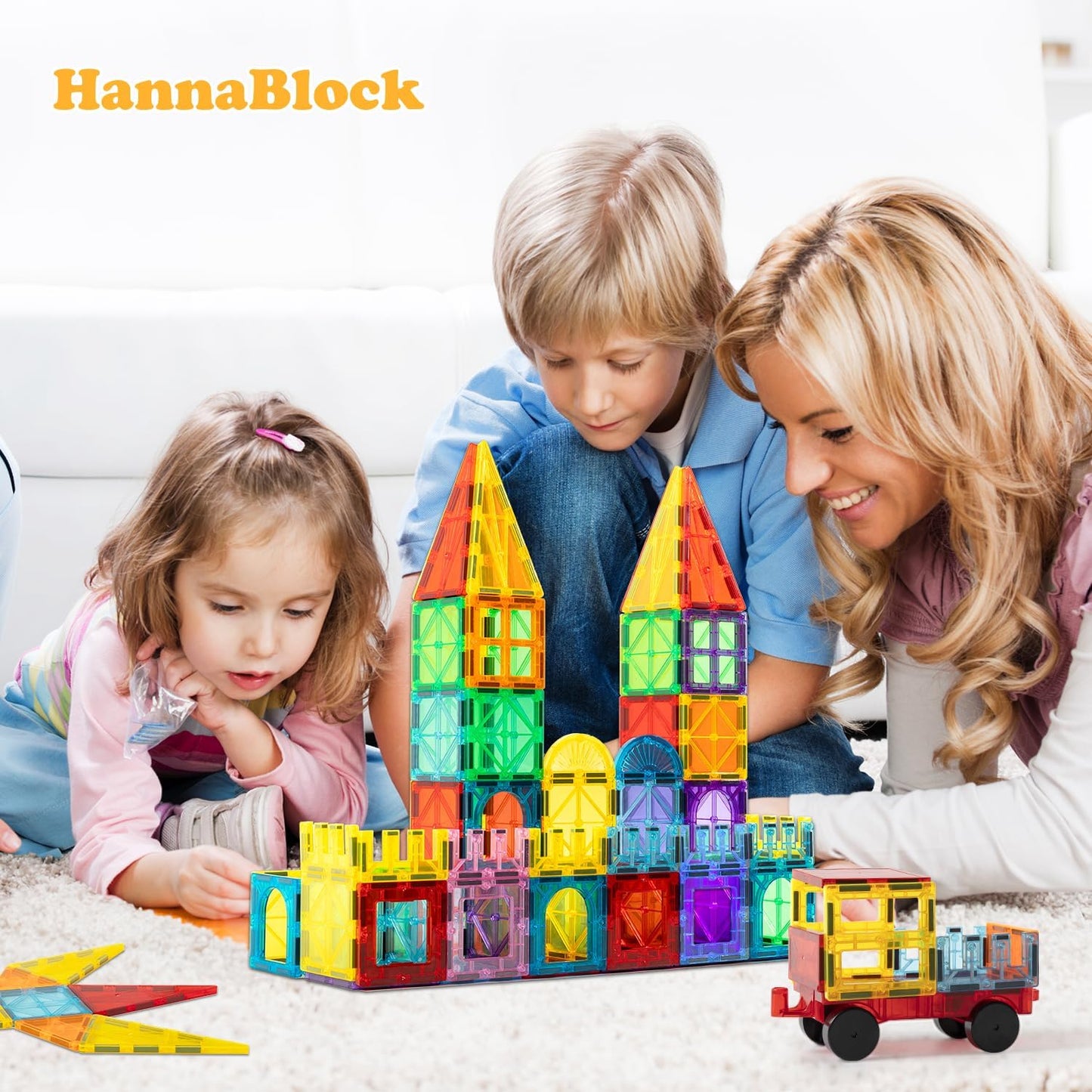 110 Pcs Magnetic Building Blocks Magnet Toys Children Educational Toys Magnet Blocks Magnetic Toys Birthday Present Christmas Gift