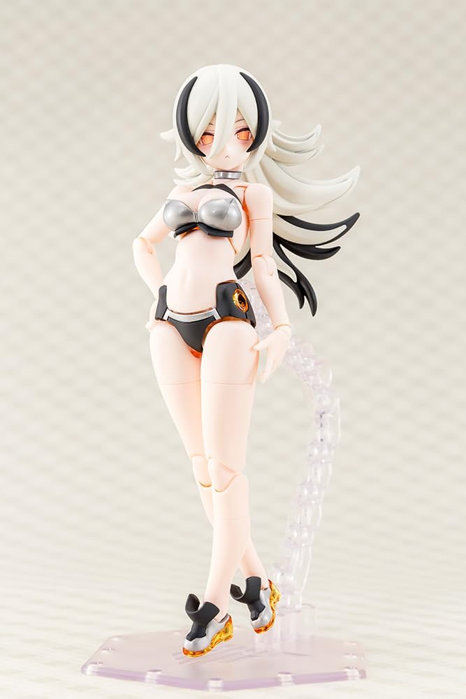 Kotobukiya Megami Device PUNI☆MOFU Silver Run, Total Height Approx. 6.3 inches (160 mm), 1/1 Scale Plastic Model
