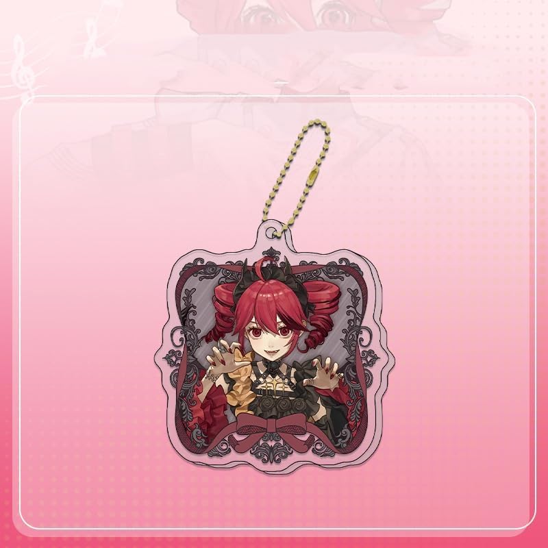 重音テト 福袋 グッズ 4点セット アクリルスタンド 缶バッジ キーホルダー クリアブロマイド 可愛い 萌えグッズ アクスタ キャラクター 周辺 飾り コレクション 誕生日 プレゼント (B) [並行輸入品]