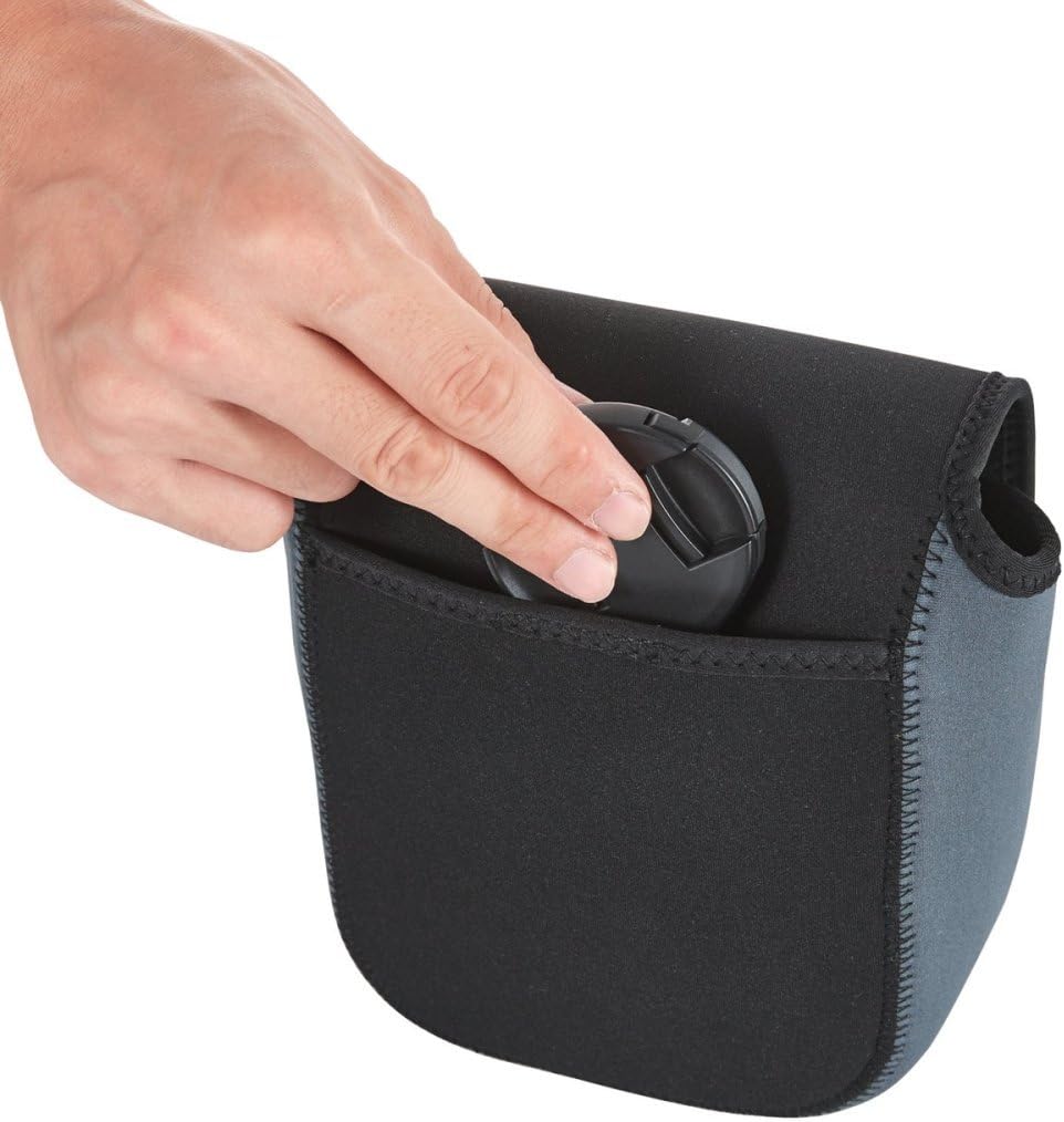 エレコム 一眼レフ カメラケース ソフトケース 静音面ファスナー Mサイズ [ 参考収容寸法:135×100×155mm ] ブラック DGB-S020BK