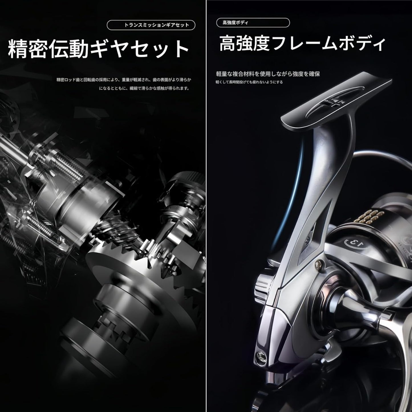 Spinning Reel, No. 2500, No. 3000, Ultra Lightweight, Smooth, 5.2:1 Gear Ratio, Eging, Fishing Reel, Max Drag, Freshwater Saltwater Fishing, Comfortable Wound Up for Left or Right Hand, Ambidextrous