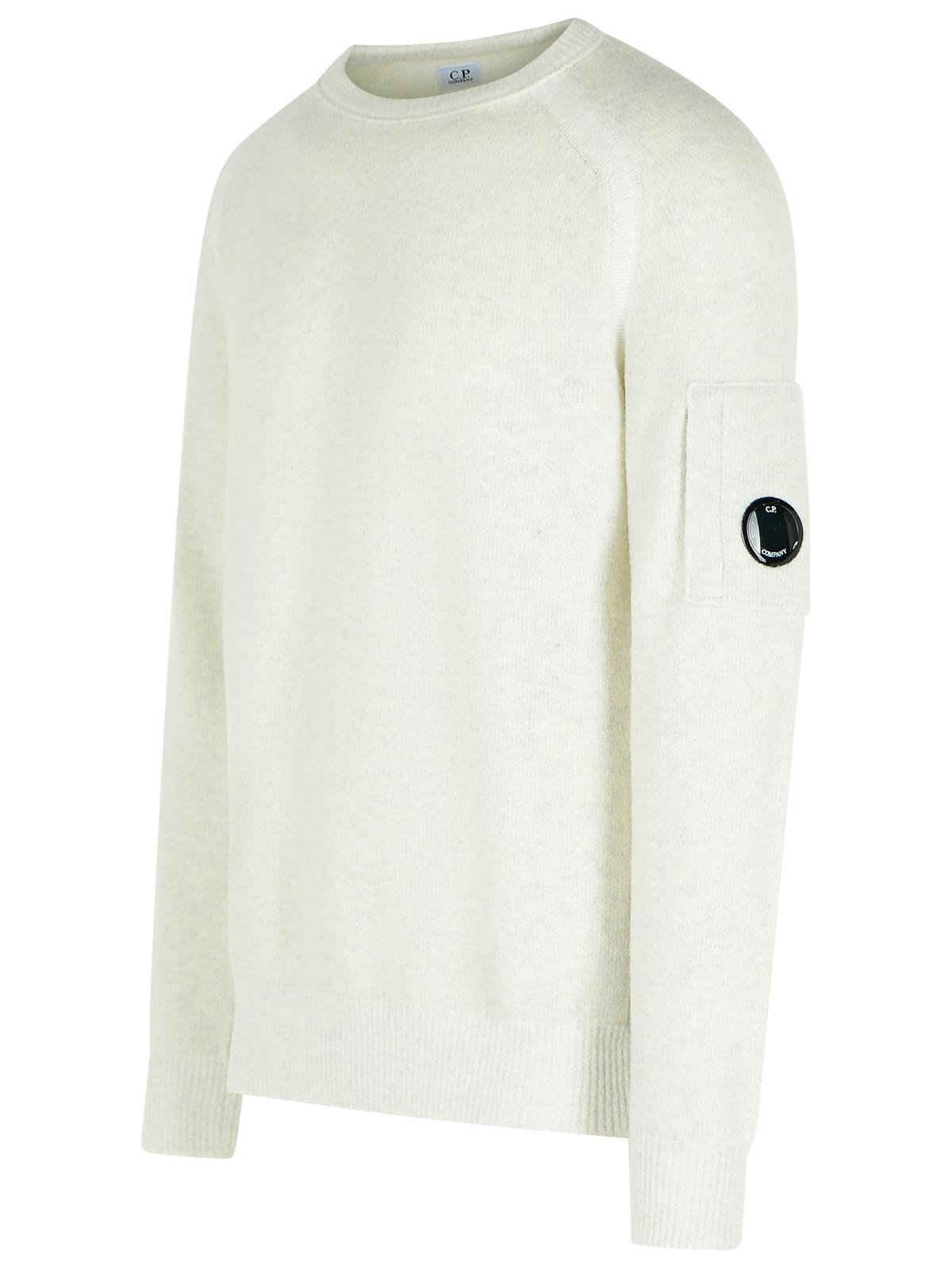 C C.P.会社のホワイトウールブレンドセーター - Image 6