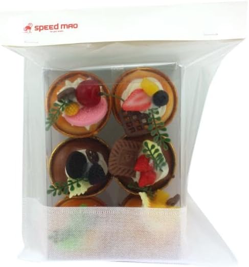 Speed mao Real-Like Cute Cupcake Food Sample Food Model 6-Piece Set