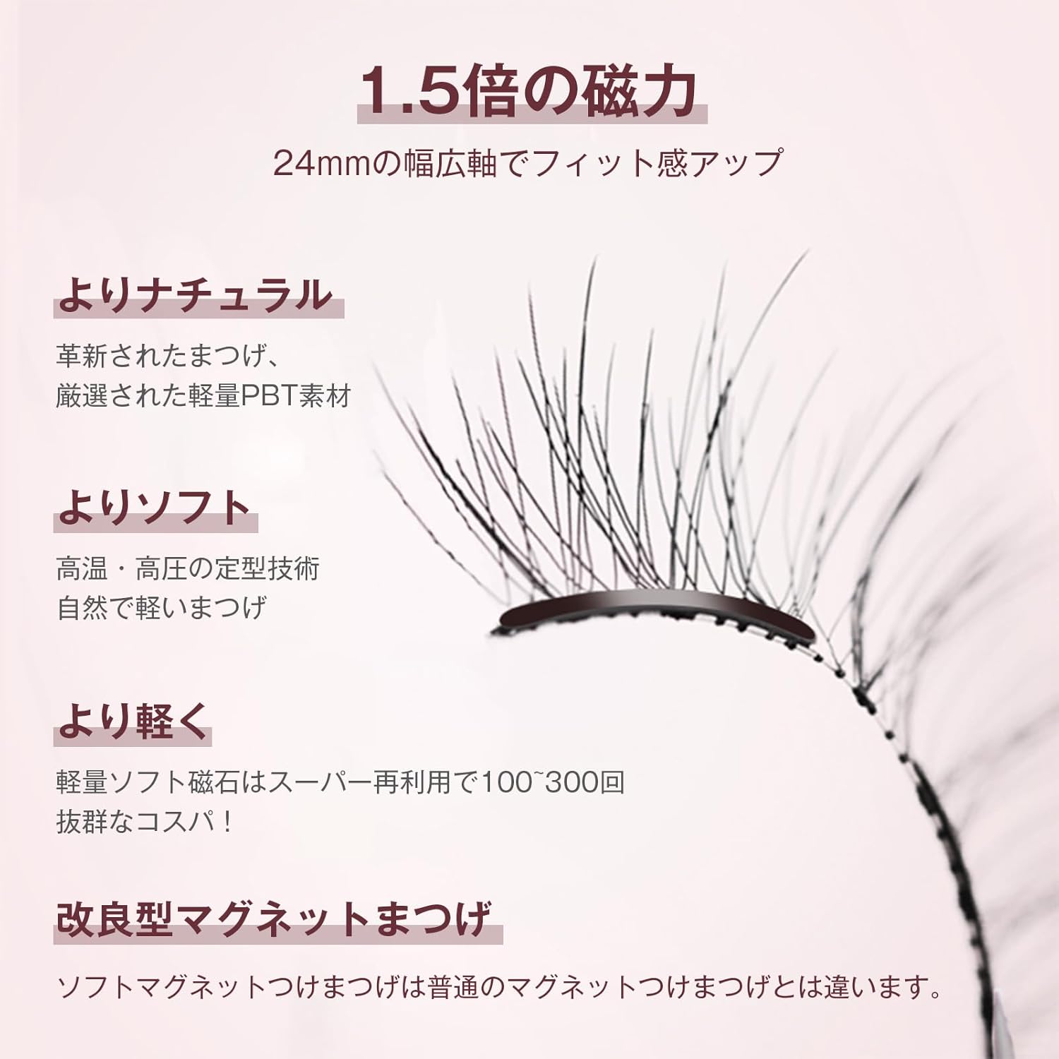 MLEN DIARY Magnetic False Eyelashes, Magnetic Eyelashes, 1 Pair 3D Magnetic False Eyelashes, Ultra Lightweight Large Magnetic False Eyelashes, Magnetic Eyelashes, Premium Fiber, Waterproof,