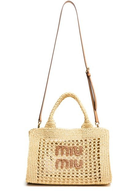 MIU MIU ラフィア ハンドバッグ - Image 6
