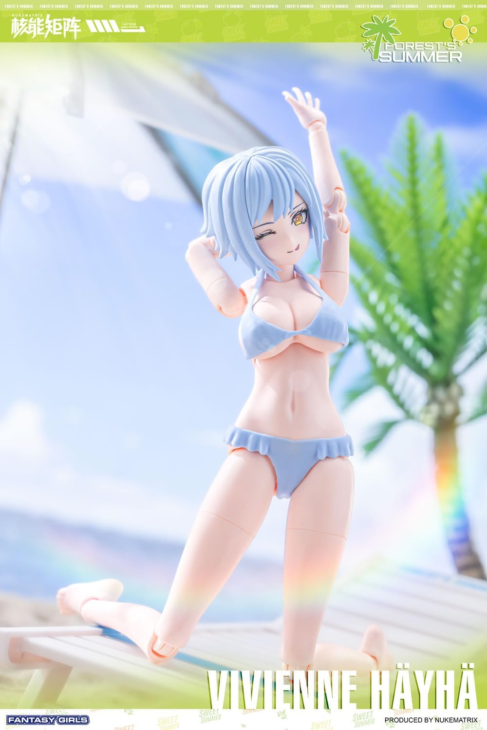 NUKE MATRIX Forest Summer FANTASY GIRLS Vivienne Heihe 1/10.5 Scale PVC & ABS Plastic Model Kit