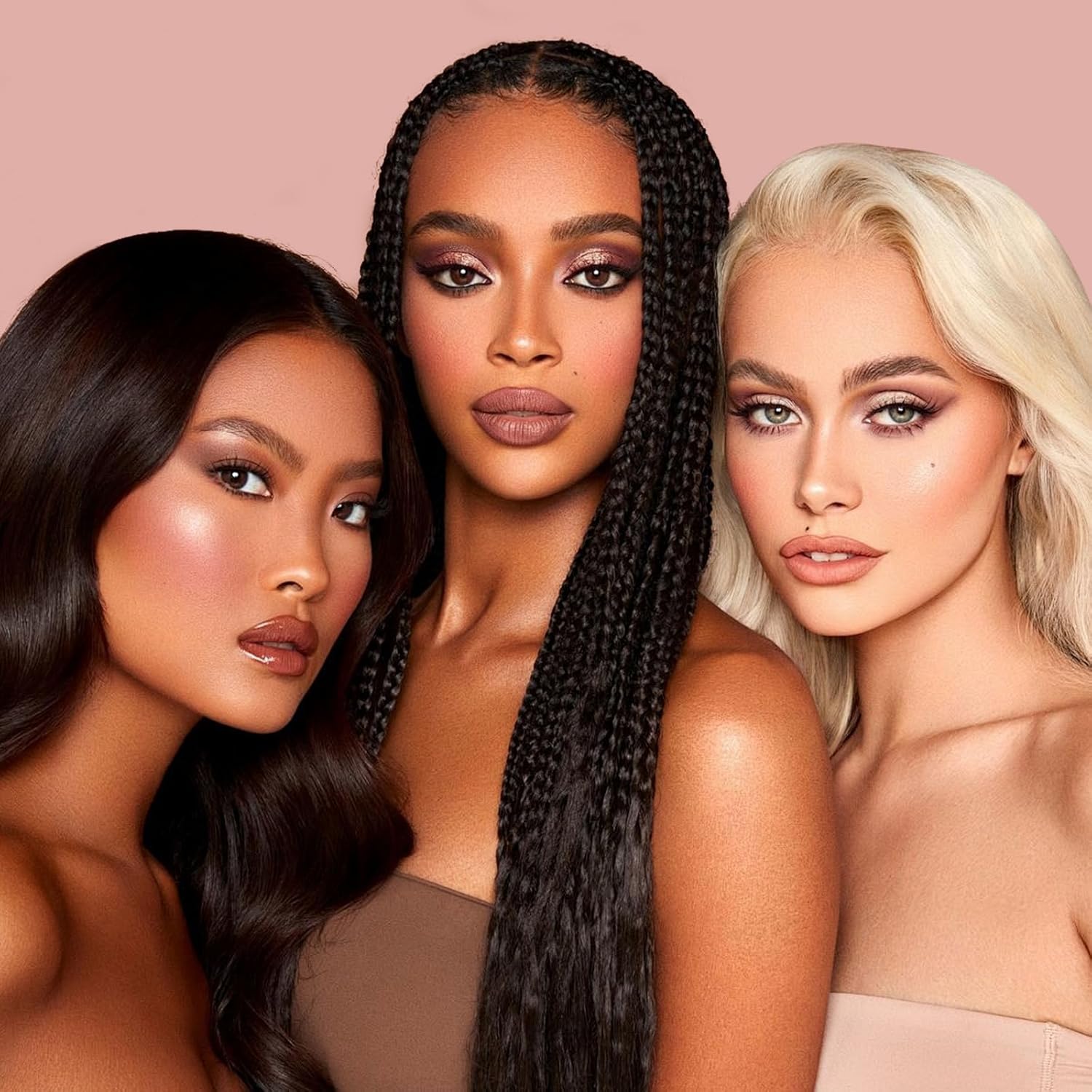 MYSTER ROSEY Nudes Serie 3 Mini paleta de sombras de ojos, paleta de sombra de ojos nude, paletas de sombras de ojos mate con acabados metálicos y mate, uso duradero, vegano, libre de crueldad - 0.33