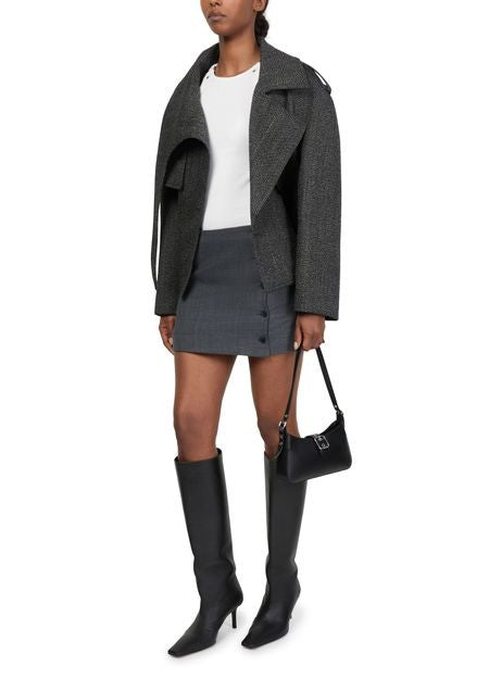 COURREGES Oblique caviar wool coat - Image 6