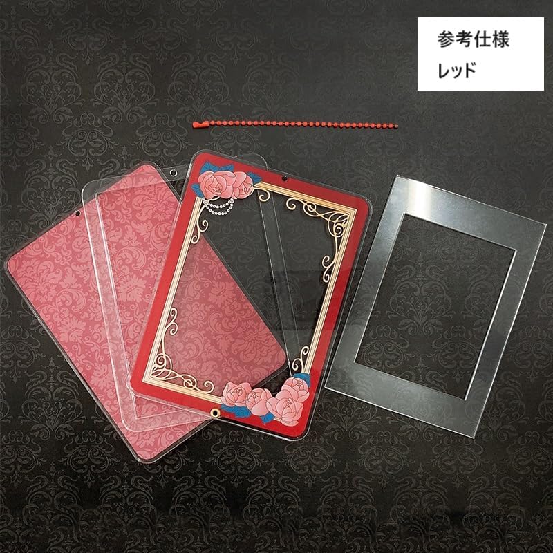 G Trigger Size Adjustable Acrylic Frame [Rose] (For Trading Card / L Version) Acrylic, Easy Assembly, Pushing Activity, Photo Holder, Purple, Purple